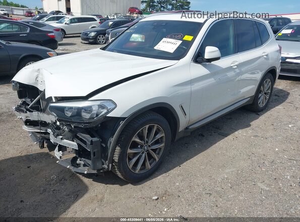 5UXTR7C53KLE96093 2019 BMW X3 White Front left