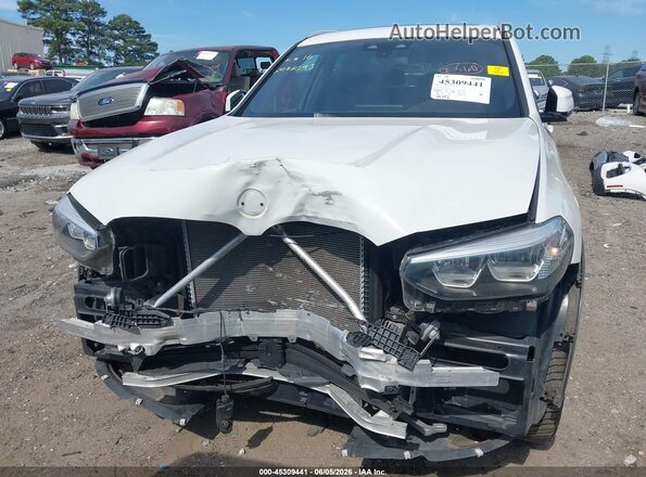 5UXTR7C53KLE96093 2019 BMW X3 White Front view