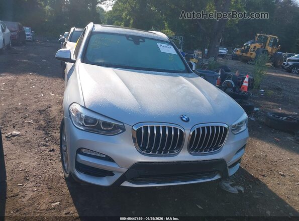 5UXTR7C53KLF32641 2019 BMW X3 Серебряный Вид спереди