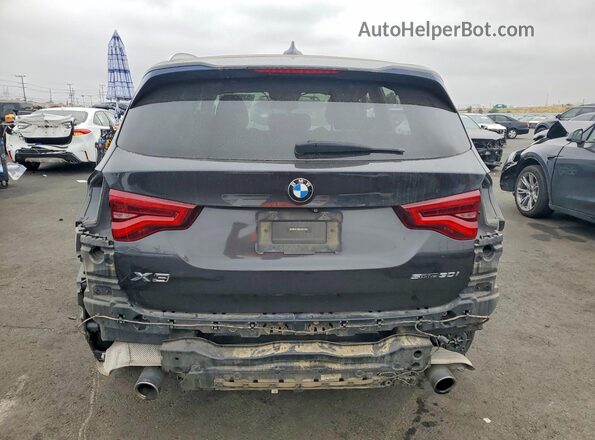 5UXTR7C54KLE97169 2019 BMW X3 Black Rear view