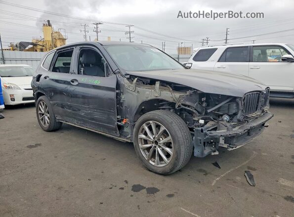 5UXTR7C54KLE97169 2019 BMW X3 Black Front right