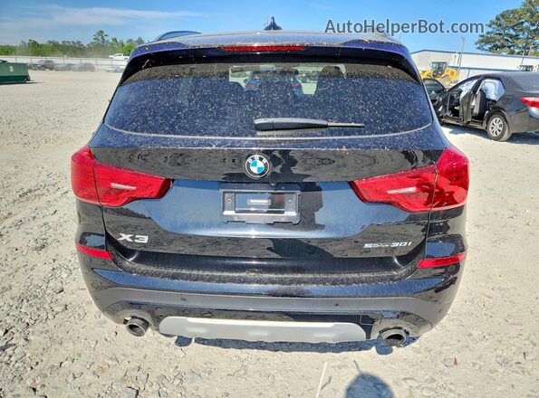 5UXTR7C54KLE97642 2019 BMW X3 Black უკანა ხედი