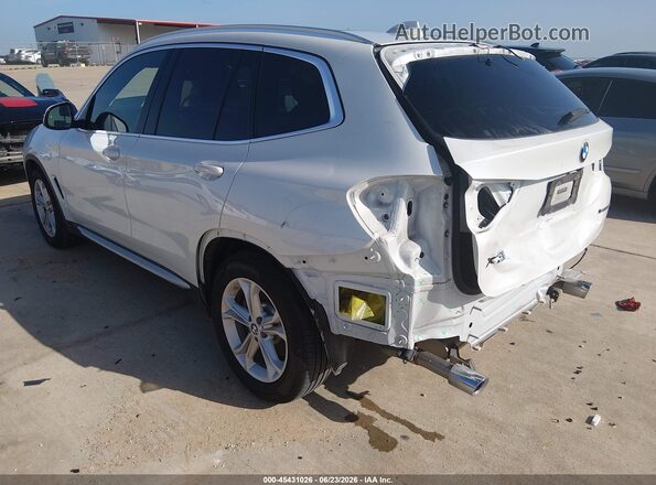 5UXTR7C54KLF35547 2019 BMW X3 White Trasero izquierdo