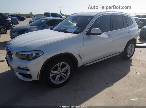 5UXTR7C54KLF35547 2019 BMW X3 White Vista tres cuartos delantera izquierda
