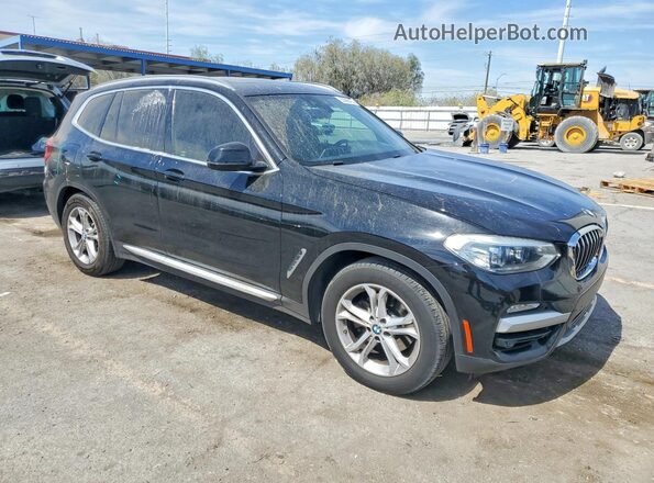 5UXTR7C55KLE98671 2019 BMW X3 Black Front right