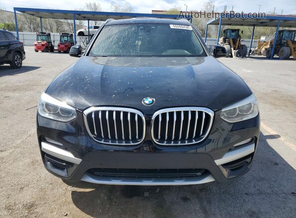 5UXTR7C55KLE98671 2019 BMW X3 Black Front view