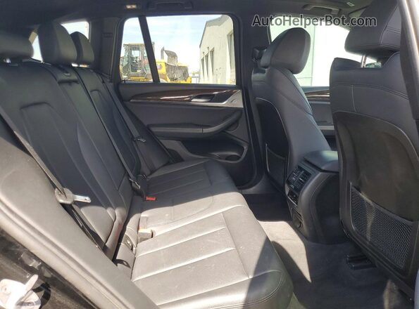 5UXTR7C55KLE98671 2019 BMW X3 Black Rear seats view