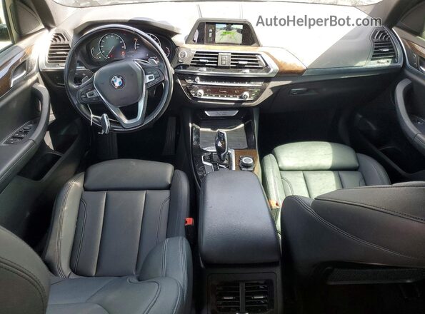 5UXTR7C55KLE98671 2019 BMW X3 Black Dashboard view