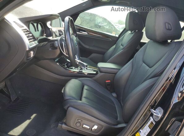 5UXTR7C55KLE98671 2019 BMW X3 Black Front interior view
