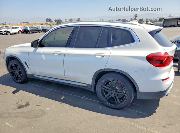 5UXTR7C55KLF24525 2019 BMW X3 White Հետևի ձախ