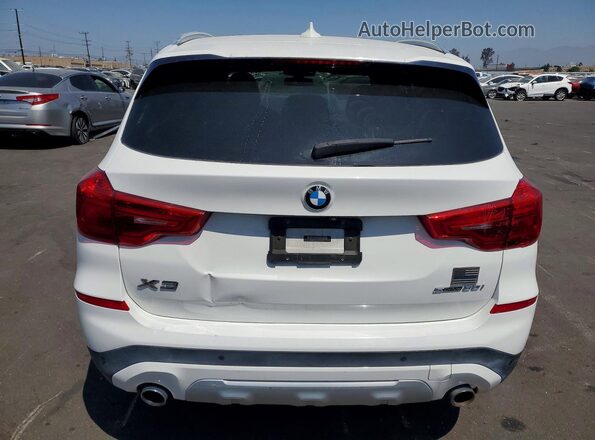 5UXTR7C55KLF24525 2019 BMW X3 White Հետևի տեսք