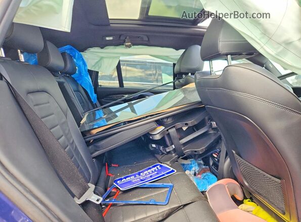5UXTR7C55KLF25464 2019 BMW X3 Blue Widok wnętrza z tyłu