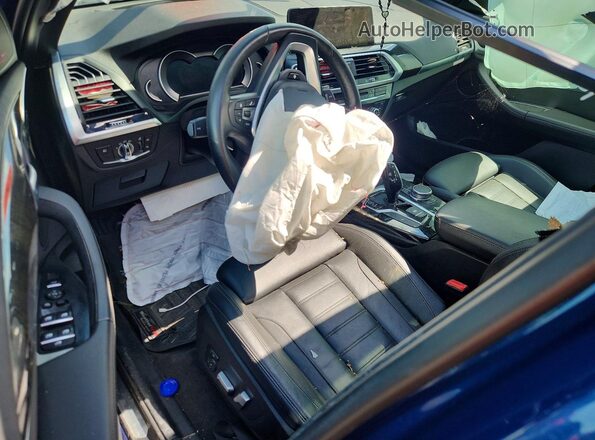 5UXTR7C55KLF25464 2019 BMW X3 Blue Widok deski rozdzielczej