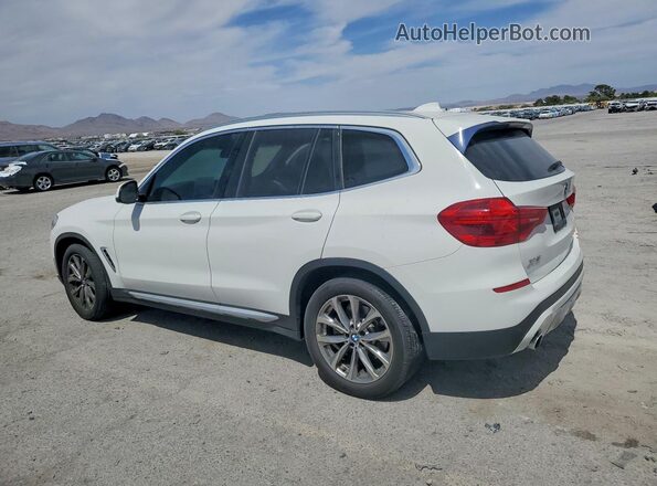 5UXTR7C55KLF26467 2019 BMW X3 White Trasero izquierdo