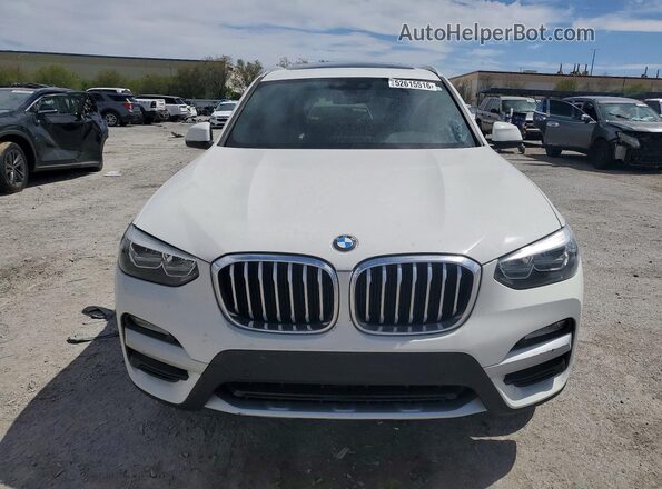 5UXTR7C55KLF26467 2019 BMW X3 White Vista frontal