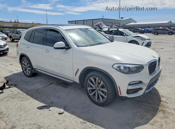 5UXTR7C55KLF26467 2019 BMW X3 White Delantero derecho