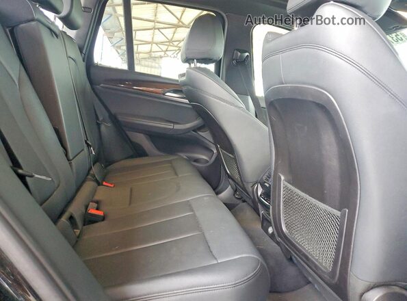 5UXTR7C55KLR44346 2019 BMW X3 Black Հետևի նստատեղերի տեսք