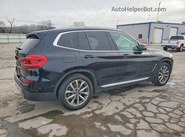 5UXTR7C56KLE88389 2019 BMW X3 Black Задня права чверть