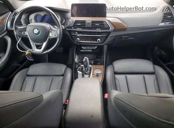 5UXTR7C56KLE88389 2019 BMW X3 Black Вид панелі приладів