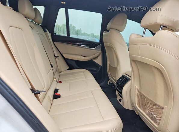 5UXTR7C56KLE93740 2019 BMW X3 White Rear interior view