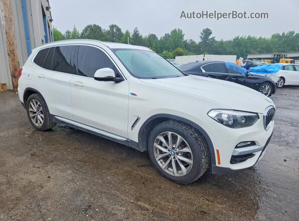 5UXTR7C56KLE93740 2019 BMW X3 White Front right