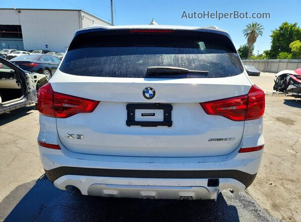 5UXTR7C56KLR50916 2019 BMW X3 White Widok z tyłu