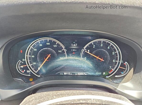 5UXTR7C56KLR51483 2019 BMW X3 Charcoal Widok zestawu wskaźników