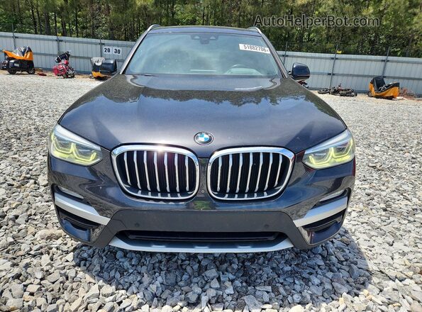 5UXTR7C56KLR51483 2019 BMW X3 Charcoal Widok z przodu