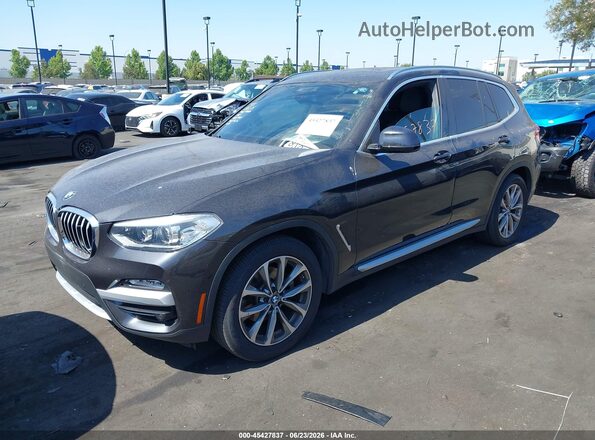 5UXTR7C57KLF24090 2019 BMW X3 Gray წინა მარცხენა ხედი სამი მეოთხედიდან