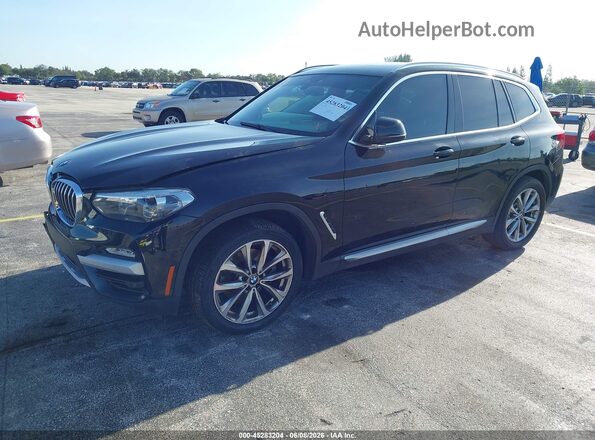 5UXTR7C57KLF26938 2019 BMW X3 Black 