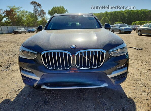5UXTR7C57KLF33503 2019 BMW X3 Black Front view