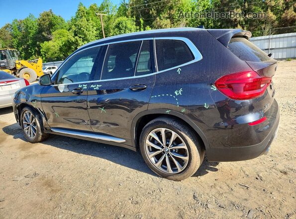 5UXTR7C57KLF33503 2019 BMW X3 Black Rear left