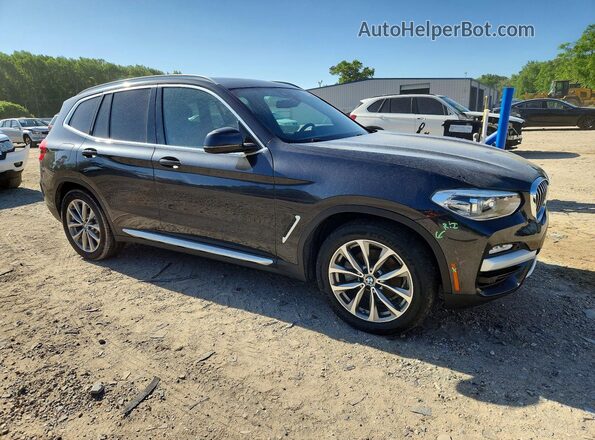 5UXTR7C57KLF33503 2019 BMW X3 Black Front right