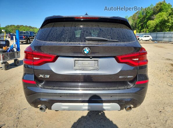 5UXTR7C57KLF33503 2019 BMW X3 Black Rear view