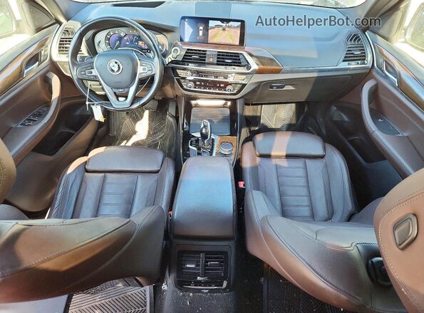 5UXTR7C57KLF33503 2019 BMW X3 Black Dashboard view