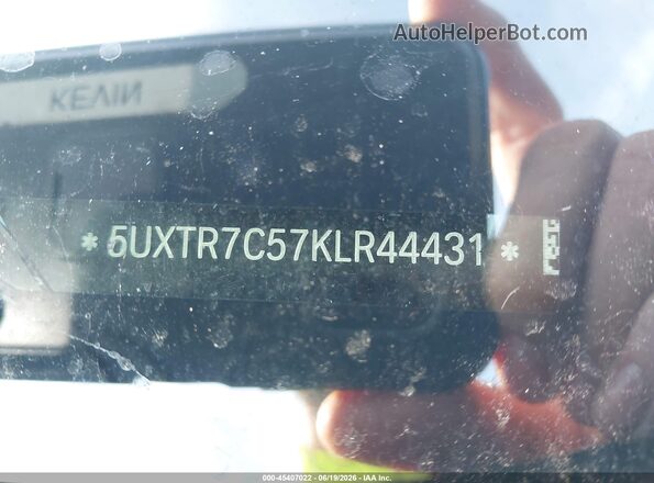 5UXTR7C57KLR44431 2019 BMW X3 Black 