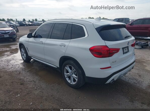 5UXTR7C58KLF28598 2019 BMW X3 White Trasero izquierdo