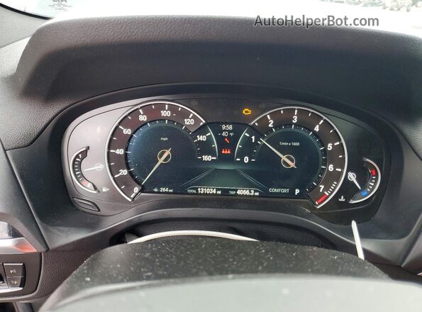 5UXTR7C59KLE93523 2019 BMW X3 Black Widok zestawu wskaźników