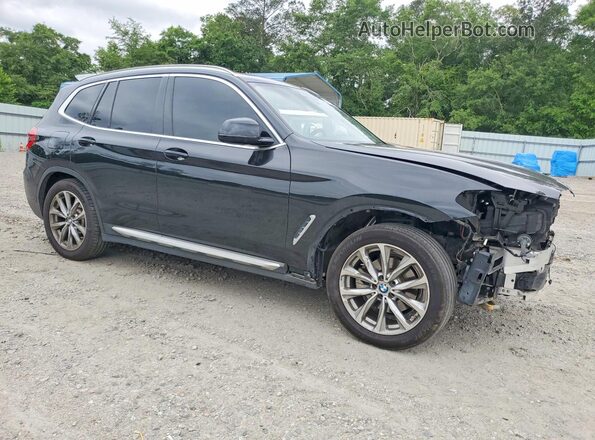 5UXTR7C59KLE93523 2019 BMW X3 Black Przód prawy