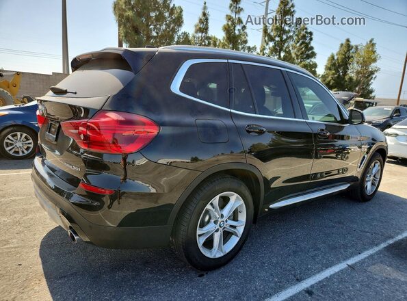5UXTR7C59KLE98348 2019 BMW X3 Black Rear right