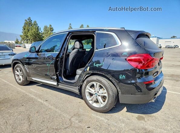5UXTR7C59KLE98348 2019 BMW X3 Black Rear left