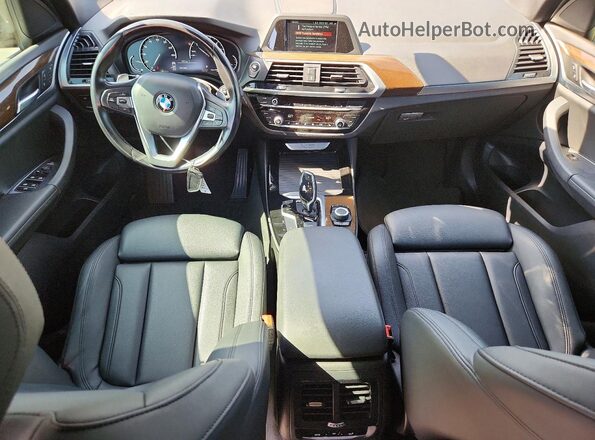 5UXTR7C59KLE98348 2019 BMW X3 Black Dashboard view