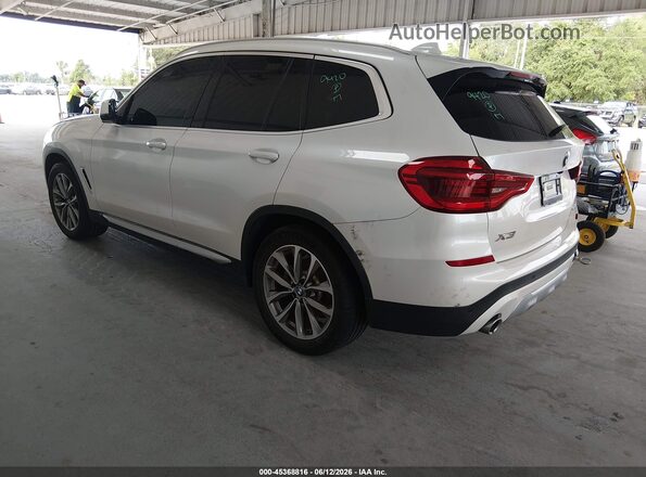 5UXTR7C59KLF23376 2019 BMW X3 White Tył lewy