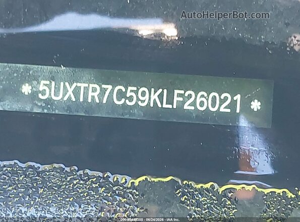 5UXTR7C59KLF26021 2019 BMW X3 Silver Widok komory silnika