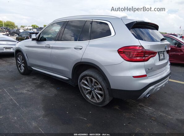 5UXTR7C5XKLE94955 2019 BMW X3 Silver უკანა მარცხენა