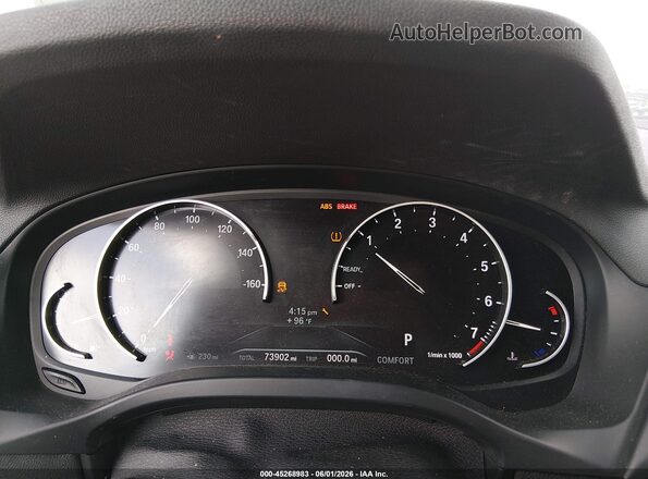 5UXTR7C5XKLE94955 2019 BMW X3 Silver უკანა სავარძლების ხედი