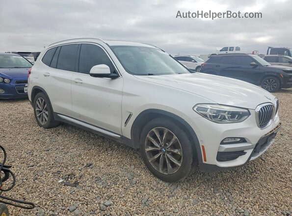 5UXTR7C5XKLR48389 2019 BMW X3 White Առջևի աջ