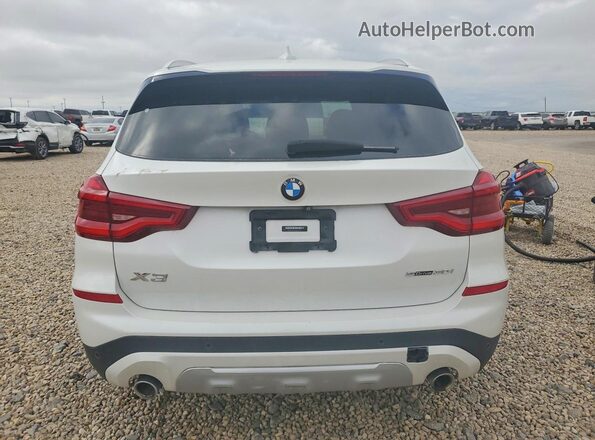 5UXTR7C5XKLR48389 2019 BMW X3 White Հետևի տեսք