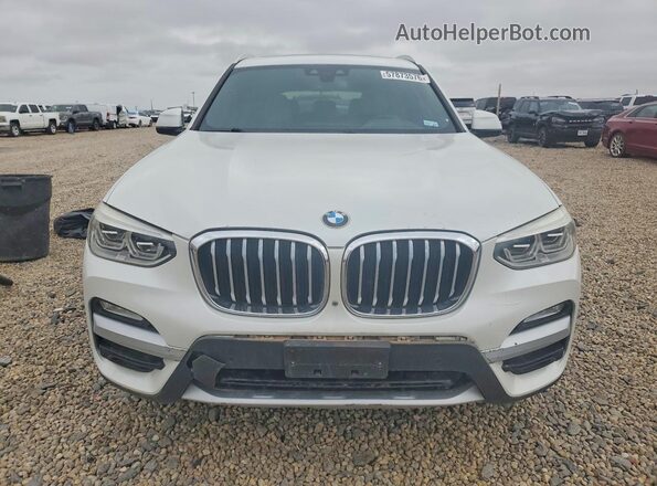 5UXTR7C5XKLR48389 2019 BMW X3 White Դիմացի տեսք