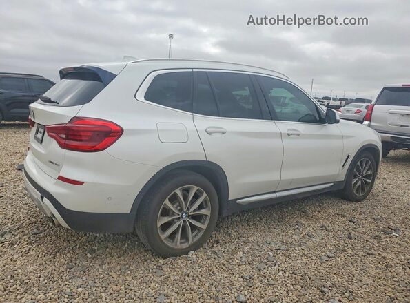 5UXTR7C5XKLR48389 2019 BMW X3 White Հետևի աջ
